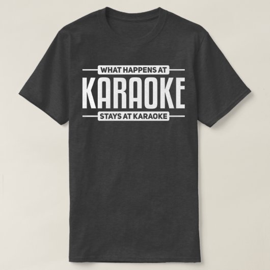 T-shirt Chanteurs de karaoké (Design devant)