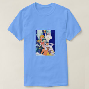 T-shirt Chanteurs de Noël vintage sous les étoiles
