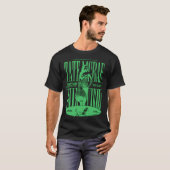T-shirt Chanteuse pop à silhouette verte (Devant entier)