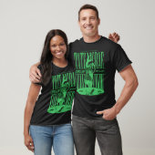 T-shirt Chanteuse pop à silhouette verte (Unisexe)
