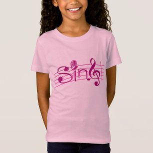 T-Shirt Chantez à de rétros enfants de MIC la pièce en