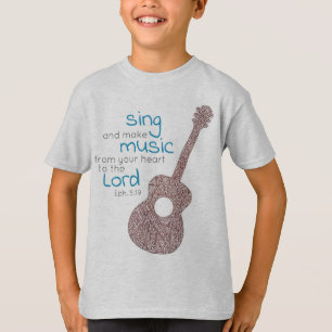 T-shirt "Chantez Et Faites De La Musique..." Guitare 