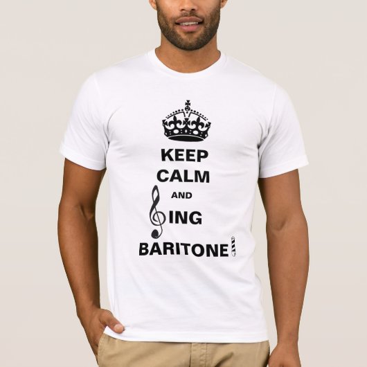 T-shirt Chantez le baryton (Devant)