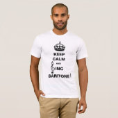 T-shirt Chantez le baryton (Devant entier)