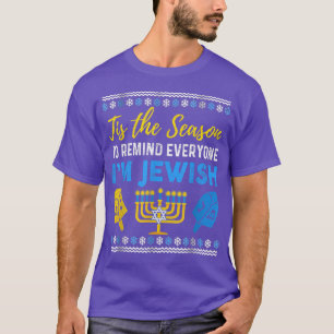 T-shirt Chanukkah C'Est La Saison De Rappeler À Tout Le Mo