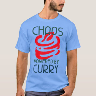 T-shirt Chaos alimenté par un amoureux des currys