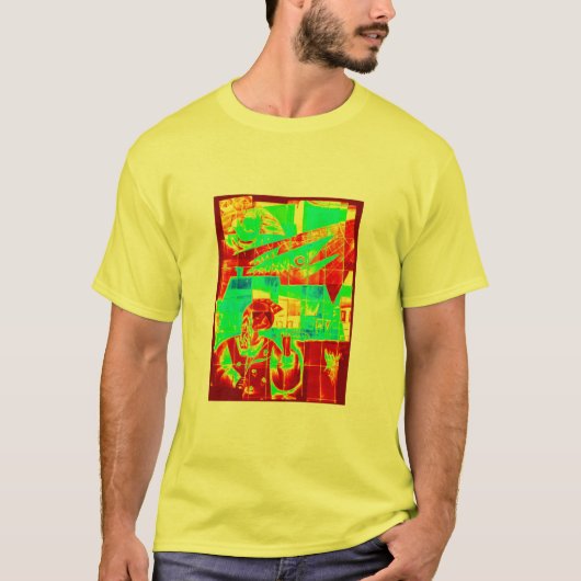 T-shirt Chaos en rouge et le vert ! (Devant)