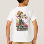 T-shirt Chaos Feeds Creativity – Retro Graffiti Pop Art (Dos)