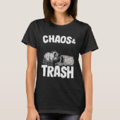 T-shirt Chaos & Trash Garbage Panda Funny Raccoon 8 (Devant)