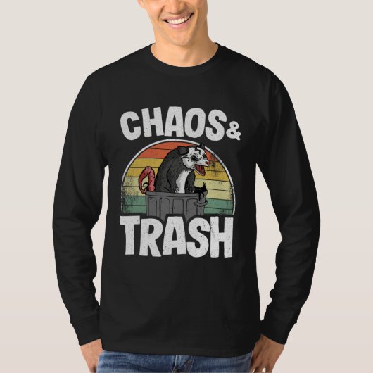 T-shirt Chaos & Trash Opossum Possum (Devant)