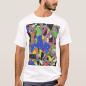 T-shirt Chaotic Anti-Design Poster | Overlapping Abstract  (Devant)