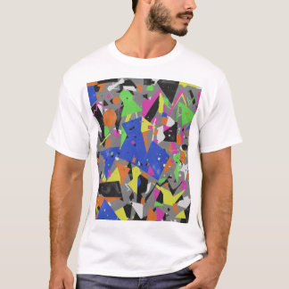 T-shirt Chaotic Anti-Design Poster | Overlapping Abstract 