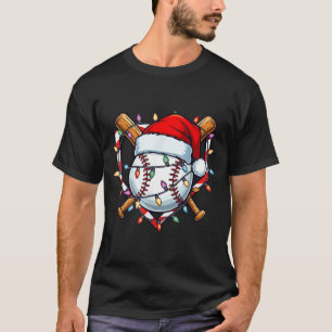 T-shirt Chapeau de baseball de Noël drôle de Santa pour Pl