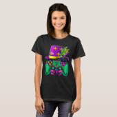 T-shirt Chapeau de bouffon de manette de jeu vidéo Mardi G (Devant entier)