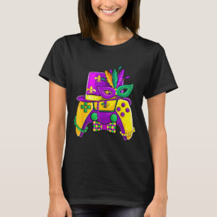 T-shirt Chapeau de bouffon de manette de jeu vidéo Mardi G