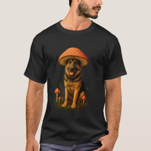 T-shirt Chapeau de champignon Berger allemand drôle Amanit