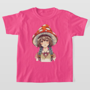 T-shirt Chapeau de champignon fantaisiste design nature fa