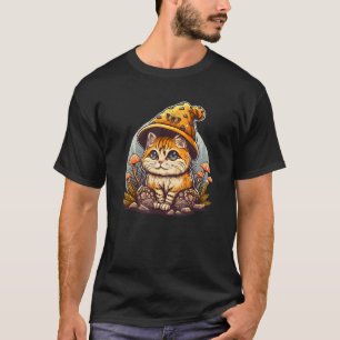 T-shirt Chapeau de champignon pour chat d'esthétique Cotta