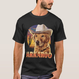 T-shirt Chapeau de cowboy Barkaroo Retriever doré occident