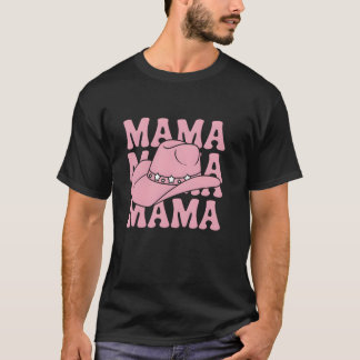 T-shirt Chapeau de cowboy occidental Maman cowgirl Fête de