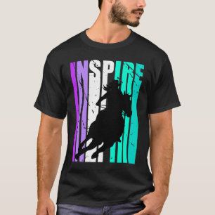 T-shirt Chapeau de Cowgirl Rétro Vintage Inspire Cow Girls