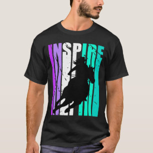 T-shirt Chapeau de Cowgirl Rétro Vintage Inspire Cow Girls