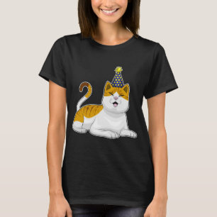 T-shirt Chapeau de fête de chat