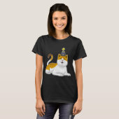 T-shirt Chapeau de fête de chat (Devant entier)