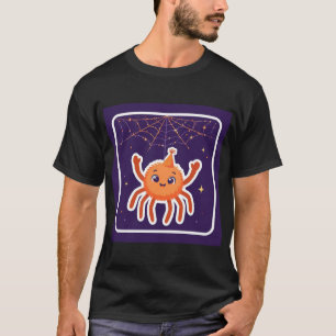 T-shirt Chapeau de fête d'Halloween à tête d'araignée