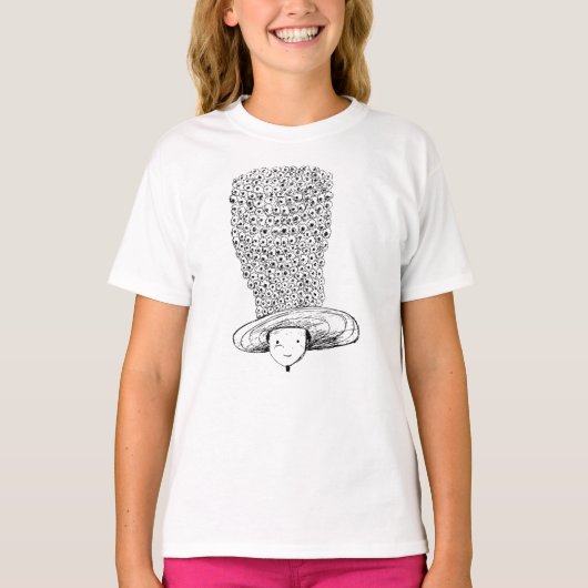 T-shirt Chapeau de fleurs (Devant)