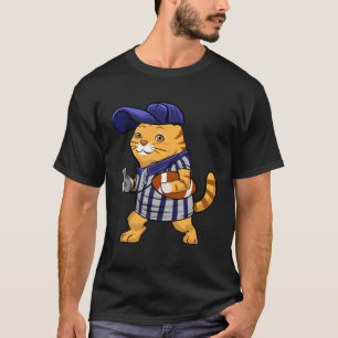 T-shirt Chapeau de football d'arbitre de chat  Aime les an