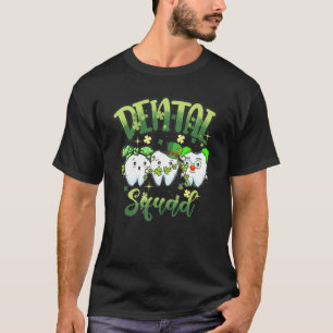 T-shirt Chapeau de lutin à dent mignon Équipe dentaire St