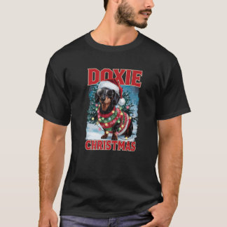 T-shirt Chapeau de Noël de Saint-Nicolas pour Dachshund Am