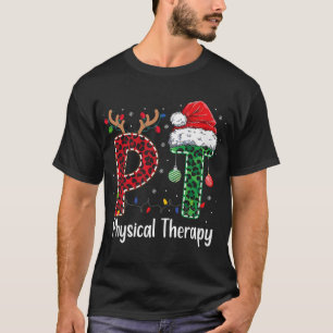T-shirt Chapeau de Noël de Santa en thérapie physique Thér