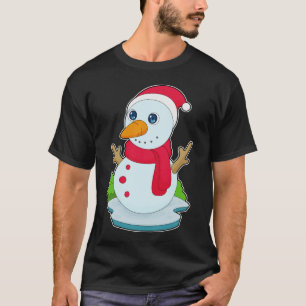 T-shirt Chapeau de Noël Snowman
