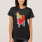 T-shirt Chapeau de Noël Unicorne (Devant)