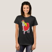 T-shirt Chapeau de Noël Unicorne (Devant entier)