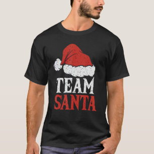 T-shirt Chapeau de Noël vintage du Père Noël Équipe Noël d