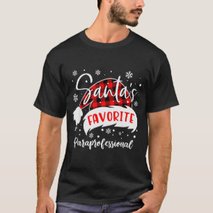 T-shirt Chapeau de paraprofessionnel préféré du Père Noël 