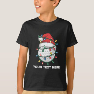 T-shirt Chapeau de Père Noël personnalisé pour balles de g
