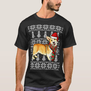 T-shirt Chapeau de Père Noël Xmas Pembroke Welsh Corgi Noë