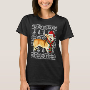 T-shirt Chapeau de Père Noël Xmas Pembroke Welsh Corgi Noë