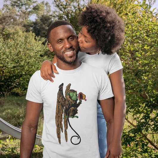 T-shirt Chapeau de singe volant maléfique de l'assistant V