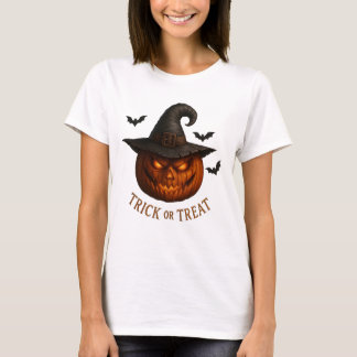 T-shirt Chapeau de sorcière citrouille Trick or Treat dess