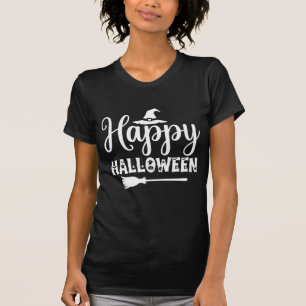 T-shirt Chapeau de sorcière de conception de balai de Joye