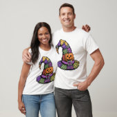 T-shirt Chapeau de sorcière en patchwork Halloween épouvan (Unisexe)