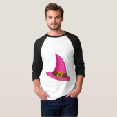 T-shirt Chapeau de sorcière rose (Devant entier)