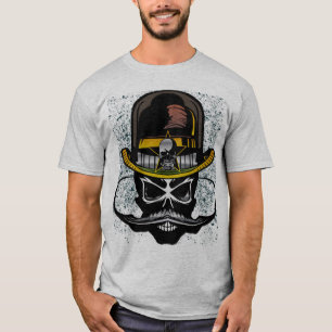 T-shirt chapeau hipster moustache_tete_de_mort_crane