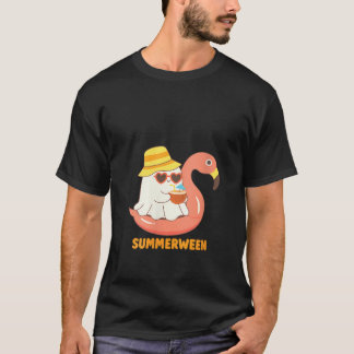 T-shirt Chapeau Seau Summerween Femme Fantôme Buvant Pina