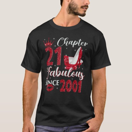 T-shirt Chapitre 21 Fabuleux depuis 2001 21e anniversaire (Devant)